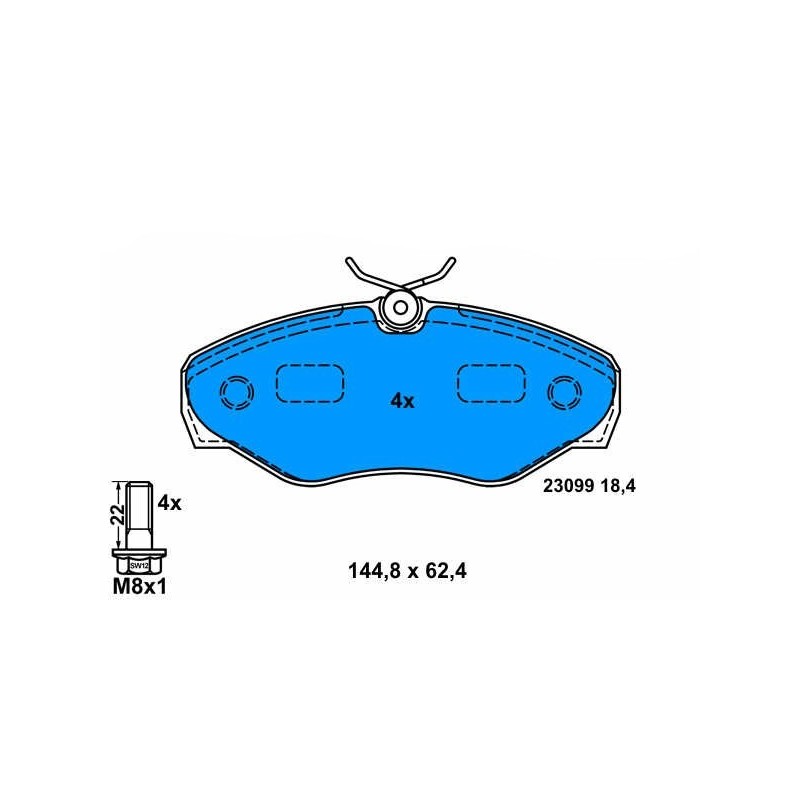 Brake pads NISSAN Primastar, OPEL Vivaro, RENAULT Trafic front