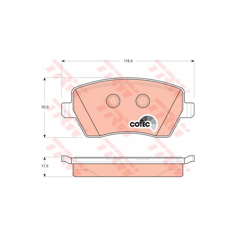 Ploščice zavorne CLIO III, IV, KANGOO, MODUS, DUSTER, LOGAN, LODGY, NOTE prednje