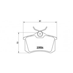 Zavorne ploščice CITROEN C3, C4, DS3, RENAULT Clio IV, Fluence, Megane III, Scenic III, PEUGEOT 207, 208, 308, 20088