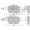 Zavorne ploščice CITROEN C4 I, C4 Coupe, PEUGEOT 207, 208, 308, 3008, RCZ