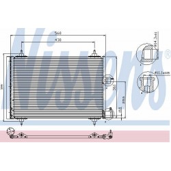 Condenser air conditioning CITROEN Berlingo, Xsara, Xsara Picasso, PEUGEOT Partner