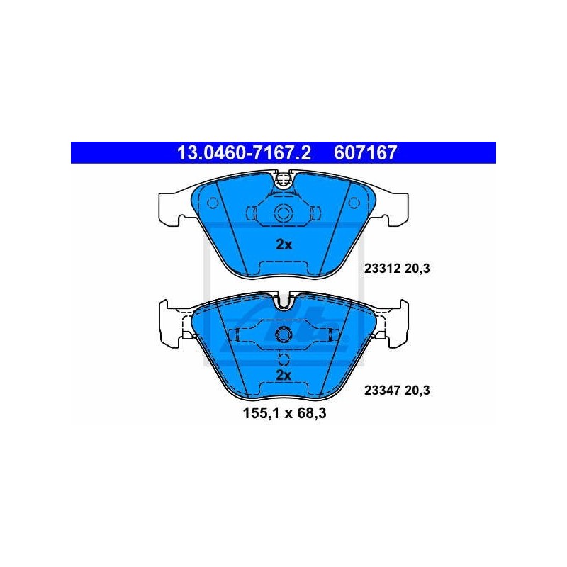 Brake pads BMW 1 |E82|, 3  |E90|, 5 |E60|, 6 |E63|, 7 front