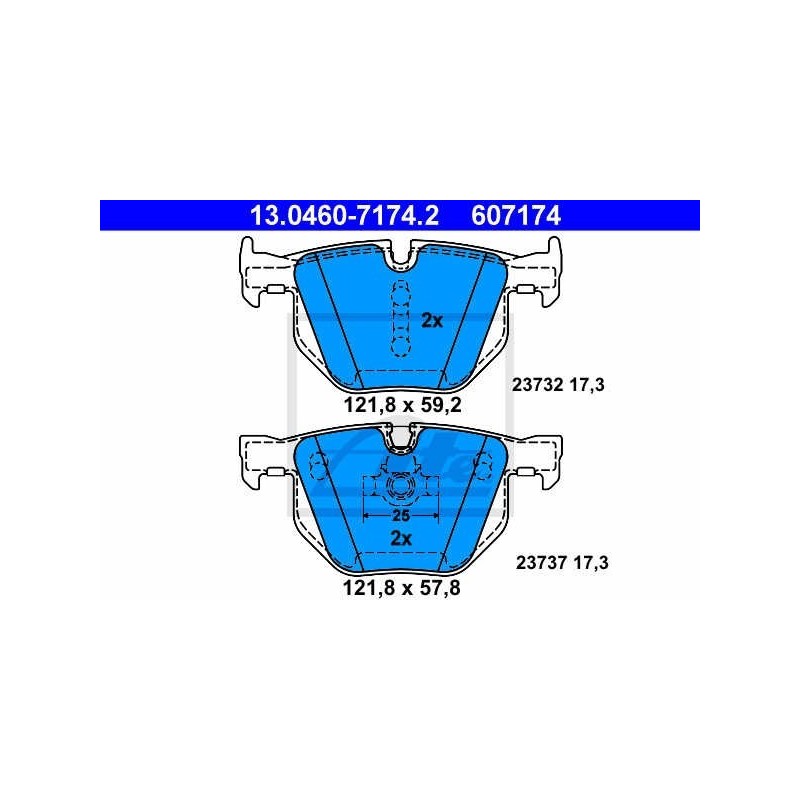 Brake pads BMW 5 |E60, E61|, 6 |E63, E64| rear