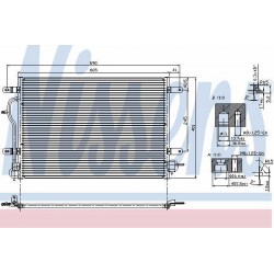 Condenser air conditioning AUDI A4, A6