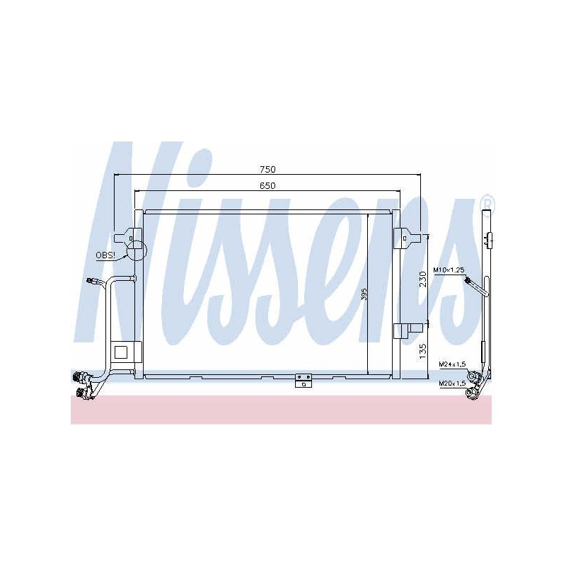 Condenser air conditioning AUDI A6 97-04 2.5TDi