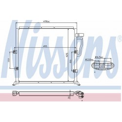 Condenser air conditioning BMW E36 91-98