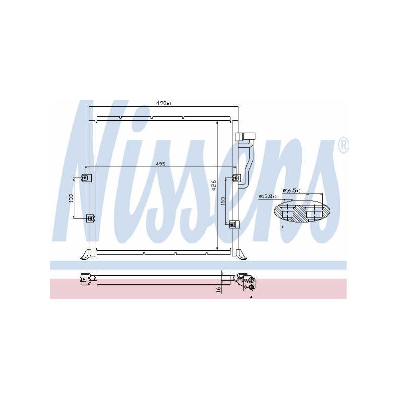 Condenser air conditioning BMW E36 91-98