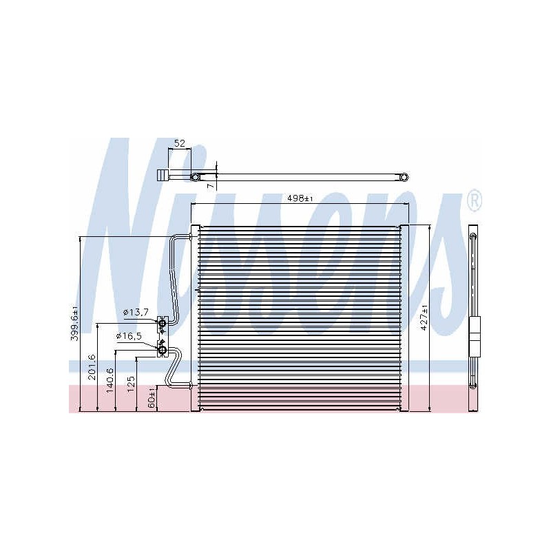 Condenser air conditioning BMW E38 94-96