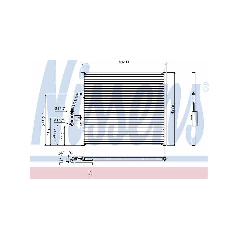 Condenser air conditioning BMW E39 94-97