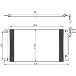 Kondensator Klimaanlage BMW E46 diesel