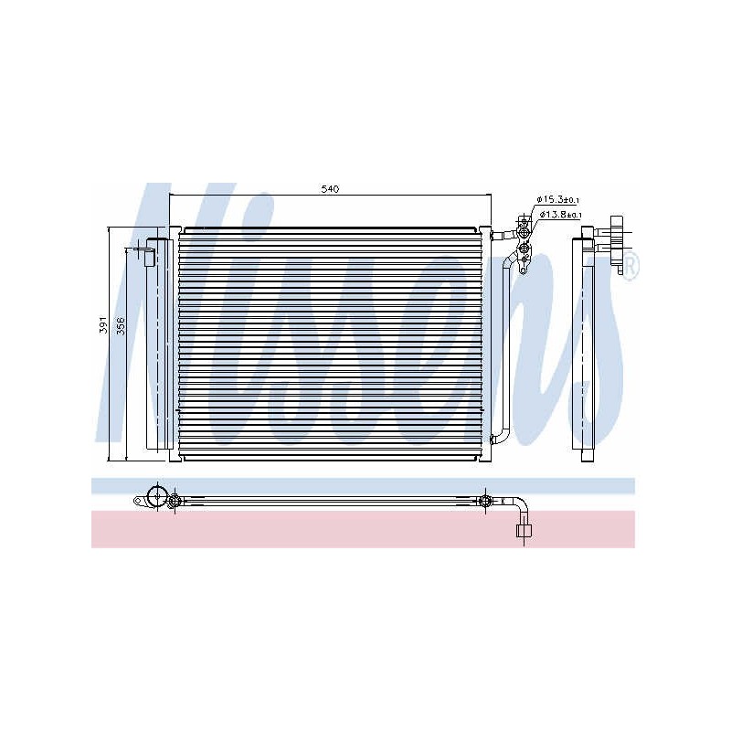 Condenser air conditioning BMW X5