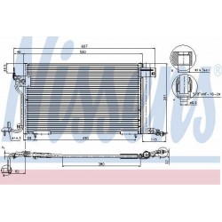 Condenser air conditioning Berlingo, Xsara 97-, PEUGEOT 306, Partner 96-