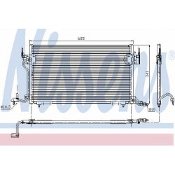 Condenser air conditioning CITROEN Berlingo, ZX, PEUGEOT 306, Partner 93-