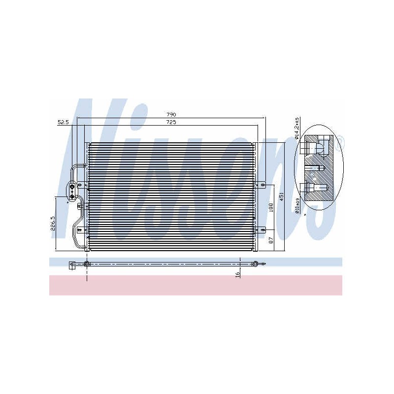 Condenser air conditioning CITROEN Evasion, Jumpy, FIAT Ulysse, Scudo, LANCIA Z, PEUGEOT 806