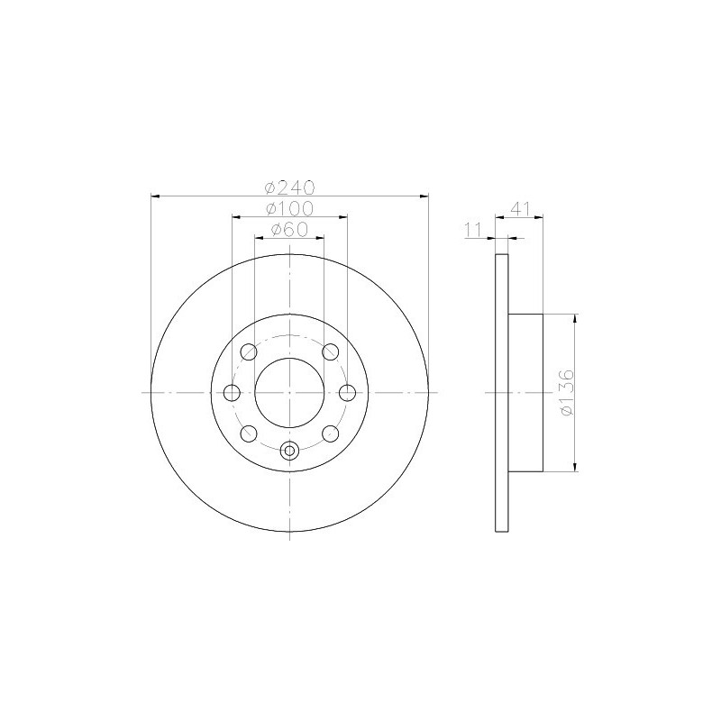 Bremsscheibe OPEL Corsa C vorne | ABS
