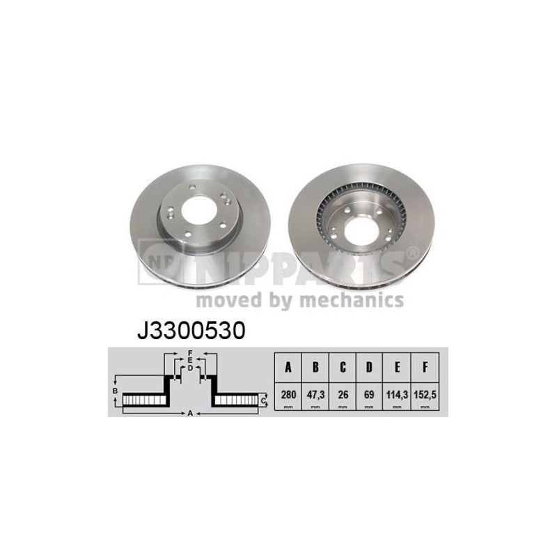 Bremsscheibe HYUNDAI ix20, i30, KIA Ceed, Soul, Venga vorne