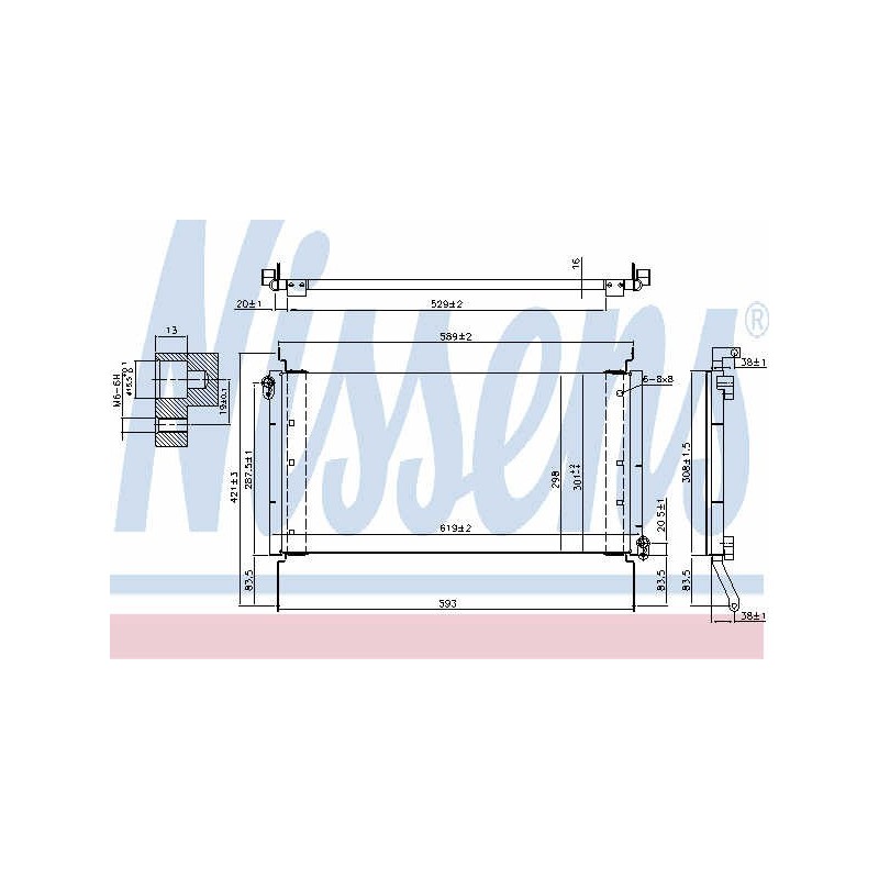 Kondensator Klimaanlage FIAT Brava, Bravo, Marea 1.9TD, JTD