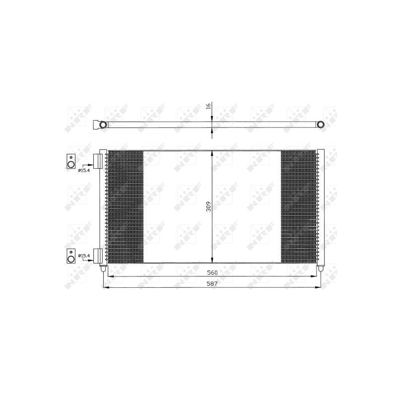 Condenser air conditioning FIAT Doblo JTD, Punto 1.2