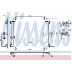 Condenser air conditioning FIAT Ducato II, PEUGEOT Boxer, CITROEN Jumper 94-