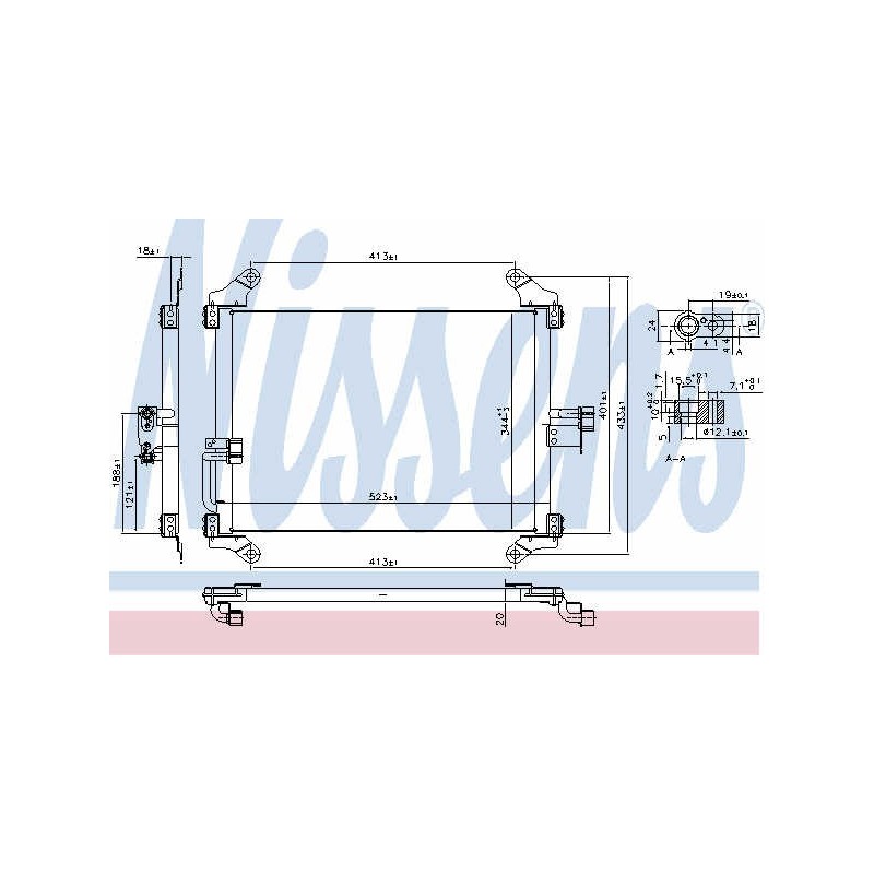 Condenser air conditioning FIAT Ducato II, PEUGEOT Boxer, CITROEN Jumper 94-