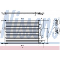 Condenser air conditioning FORD Cougar, Mondeo