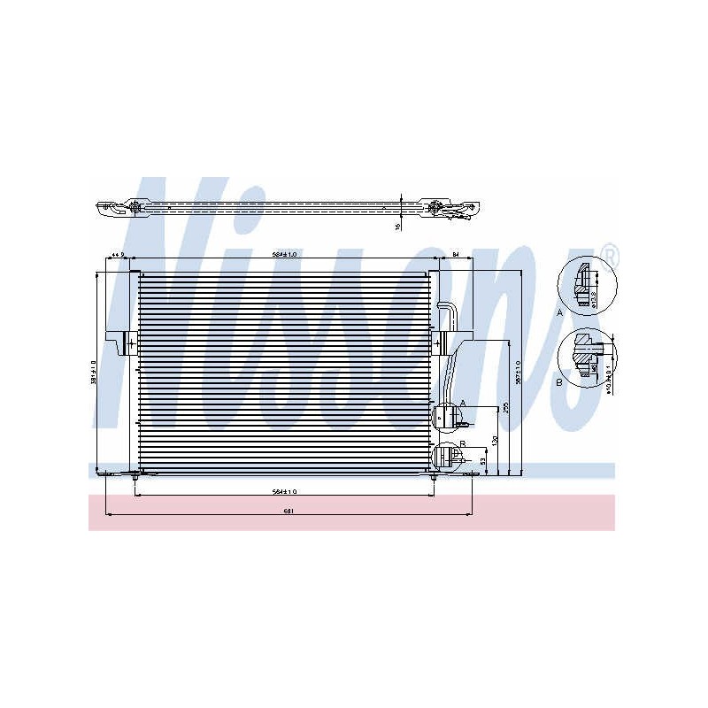 Condenser air conditioning FORD Cougar, Mondeo