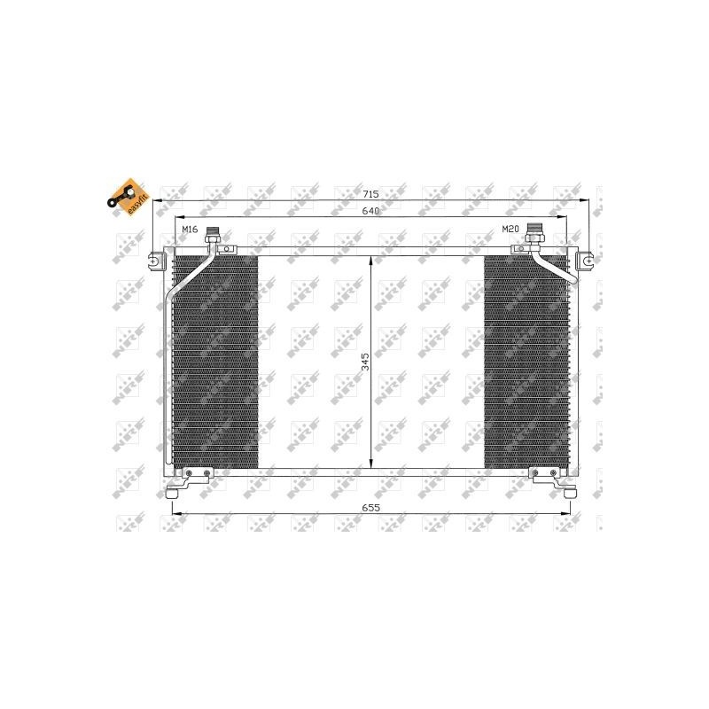 Condenser air conditioning FORD Maverick, NISSAN Terrano II