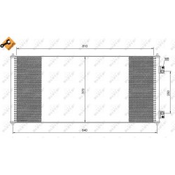 Kondenzator klime FORD Transit Mk6, Mk7