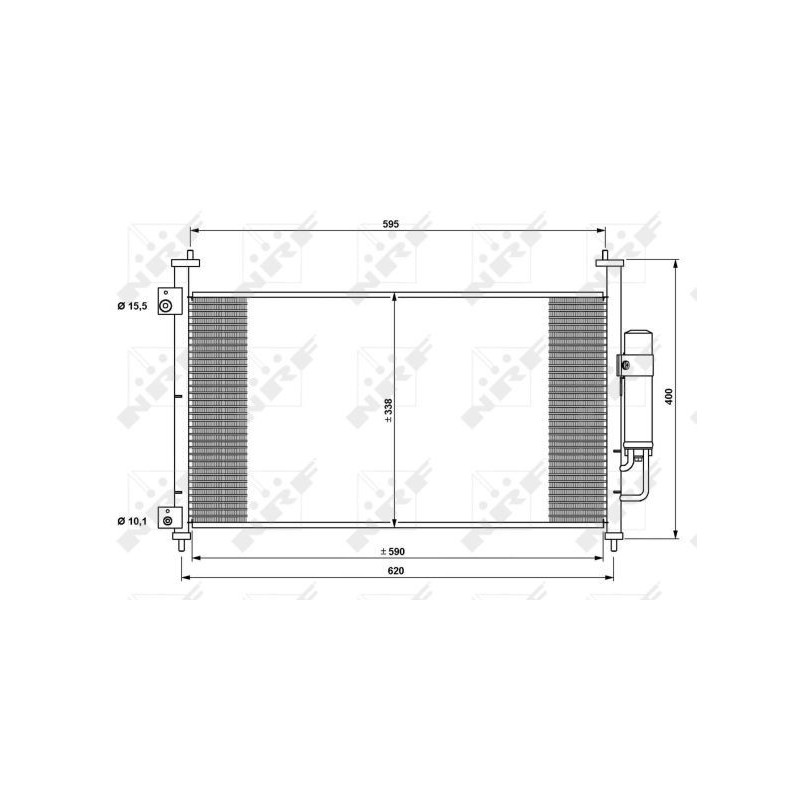 Condenser air conditioning HONDA Civic VIII