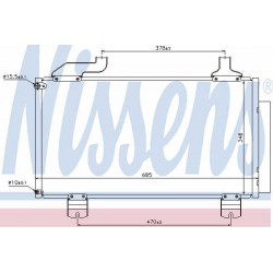 Condenser air conditioning HONDA Accord VIII benz