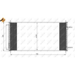 Condenser air conditioning HONDA CR-Z, Insight, Jazz III