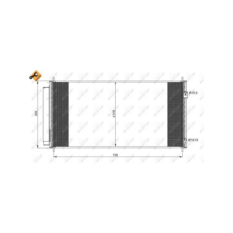 Condenser air conditioning HONDA CR-Z, Insight, Jazz III