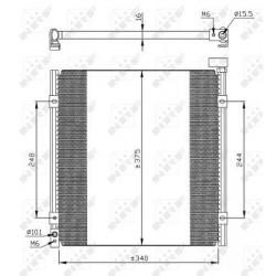 Condenser air conditioning HONDA Civic VI