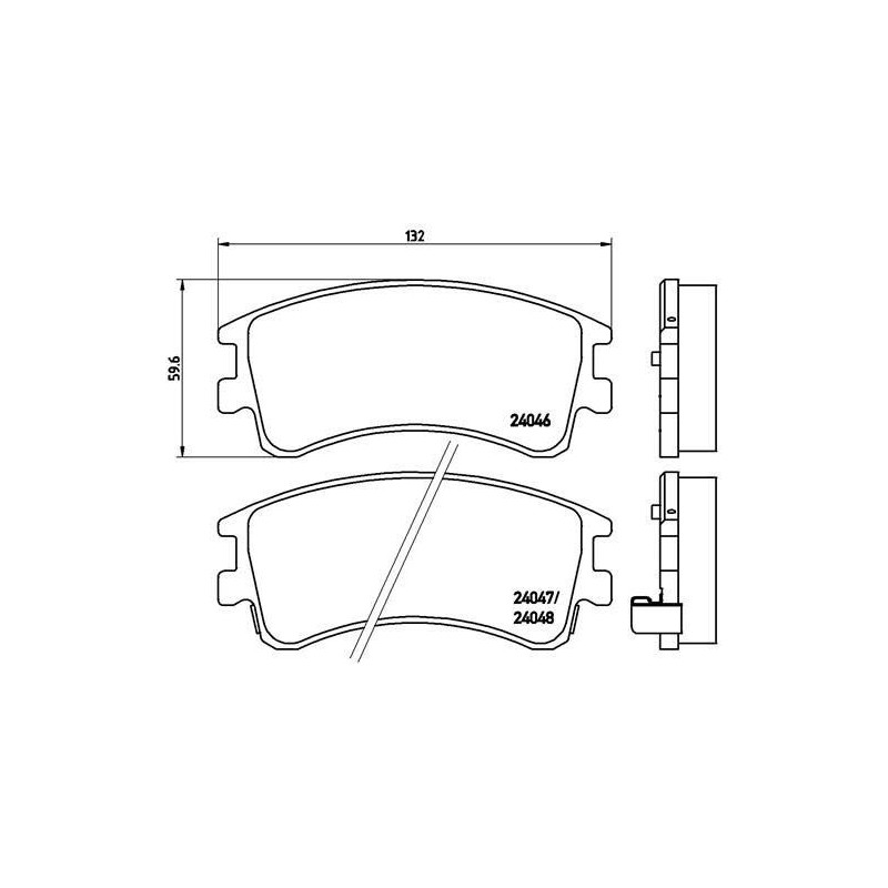 Bremsbeläge MAZDA 6 02-08 vorne