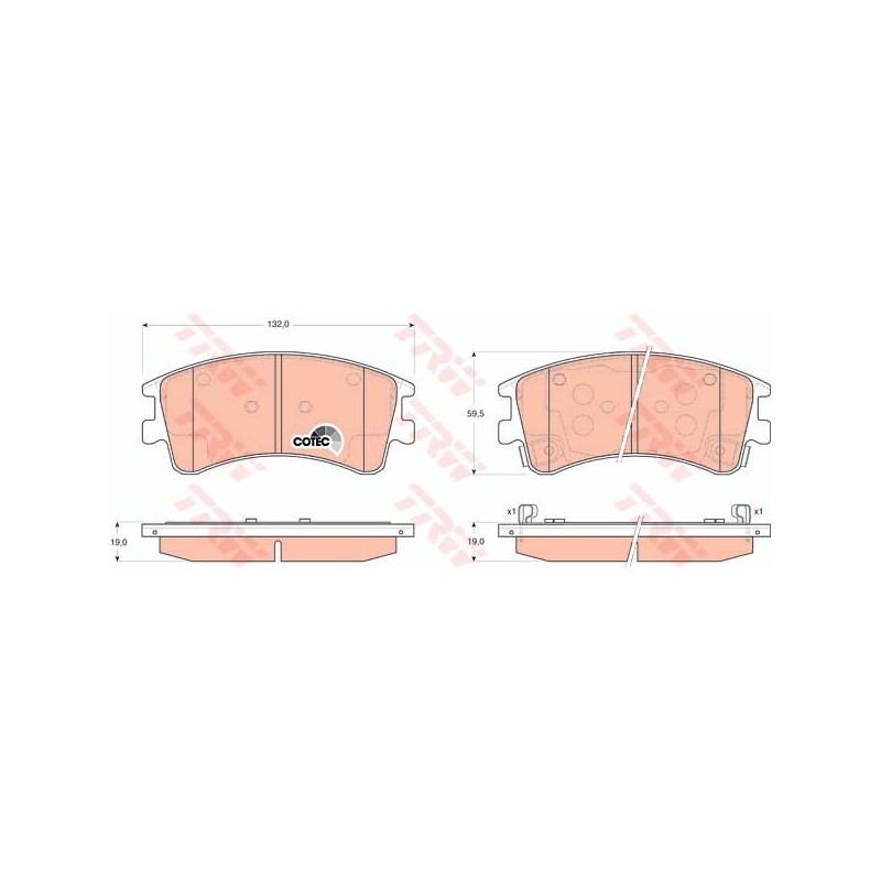 Bremsbeläge MAZDA 6 02-08 vorne