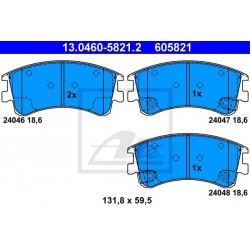 Zavorne ploščice MAZDA 6 02-08 sprednje