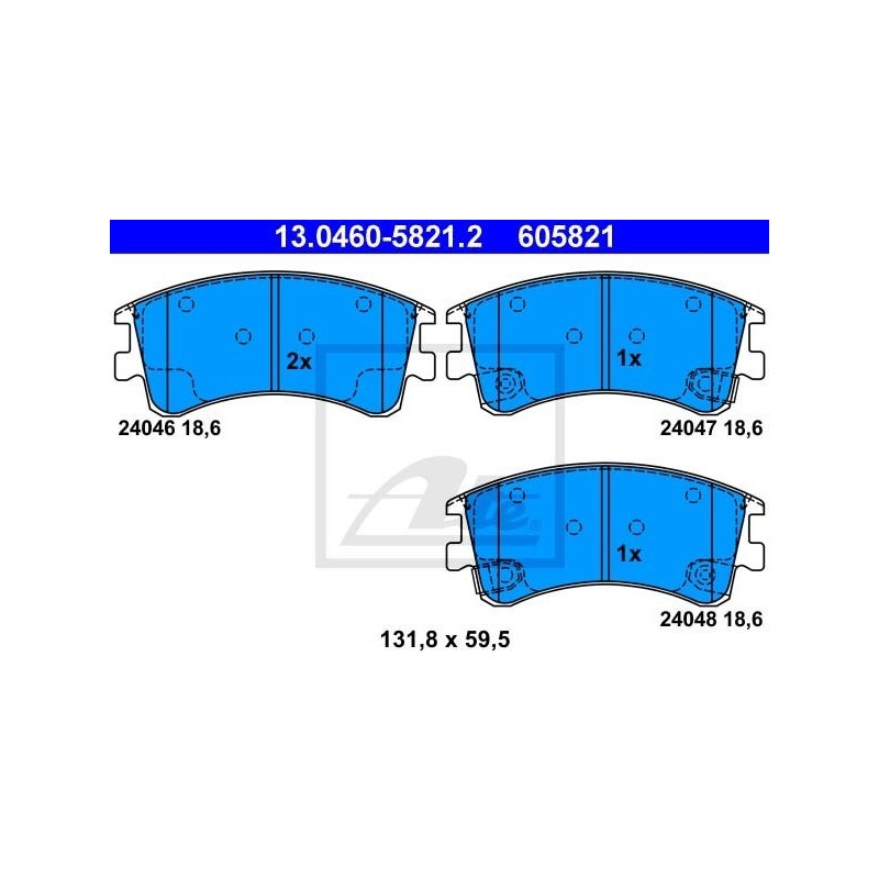 Kočione pločice MAZDA 6 02-08 sprijeda