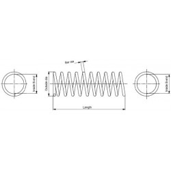 Coil spring MAZDA 323 IV rear