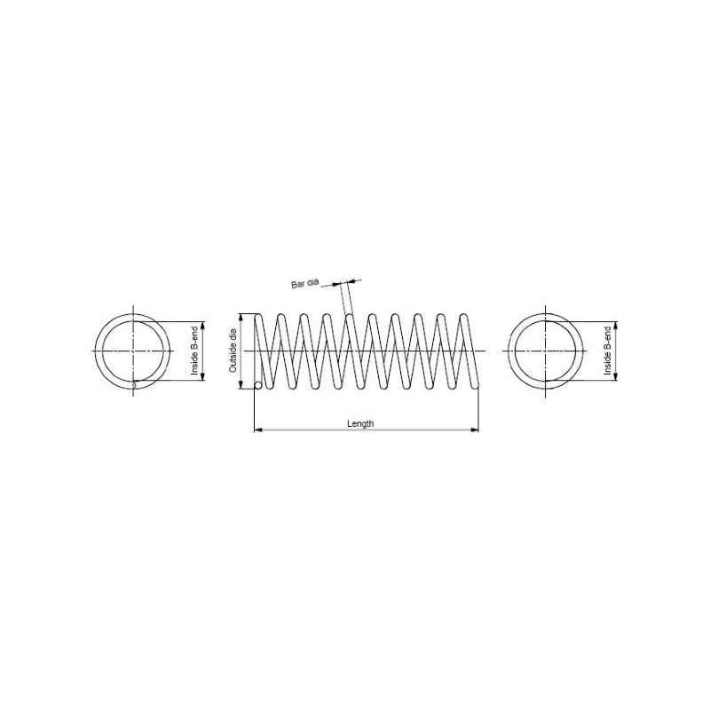 Coil spring MAZDA 323 IV rear