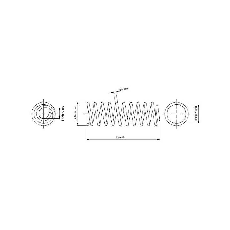 Coil spring VOLVO 850, S70 rear