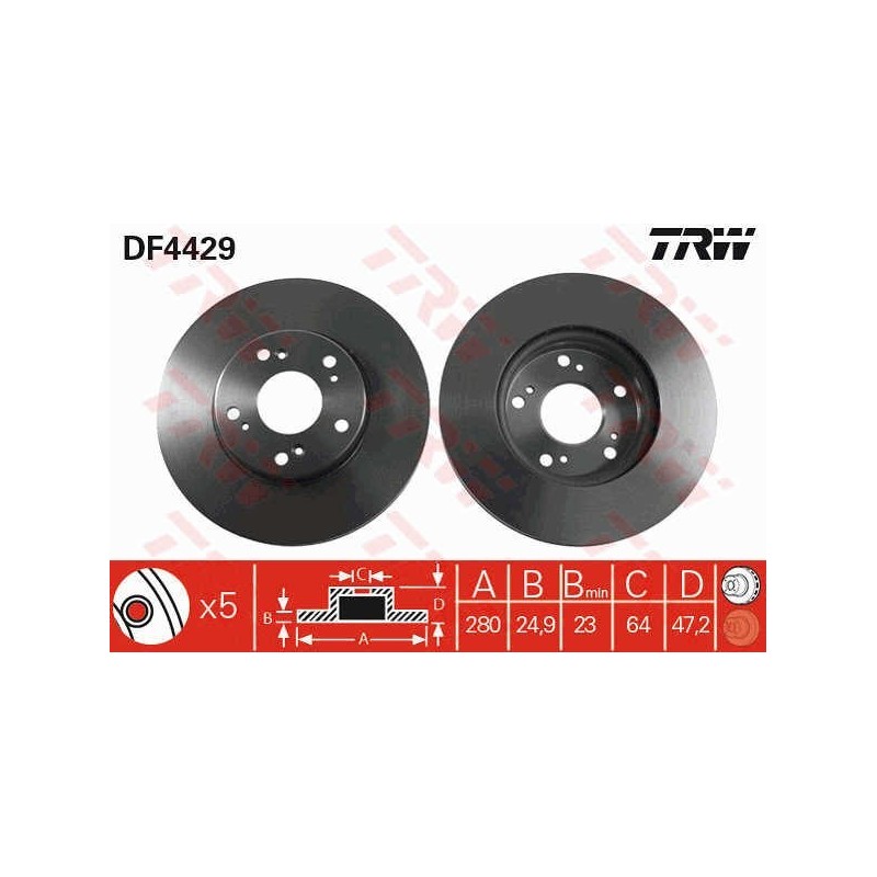 Bremsscheibe HONDA Accord VII vorne