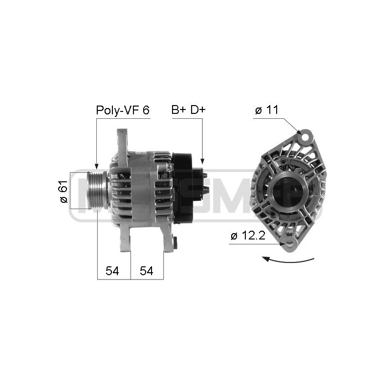 Alternator ALFA, FIAT, LANCIA 1.9JTD