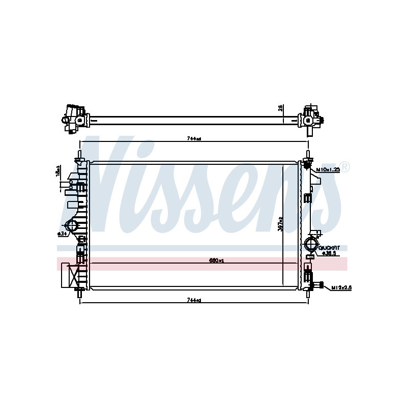 Hladilnik vode OPEL Insignia A 1.6CDTi, 2.0CDTi