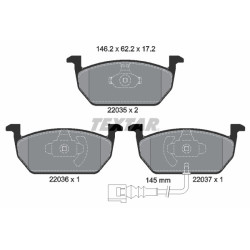 Brake Pads for Audi A3, Seat Leon, Škoda Octavia, VW Golf 7 - Car Parts Herkules