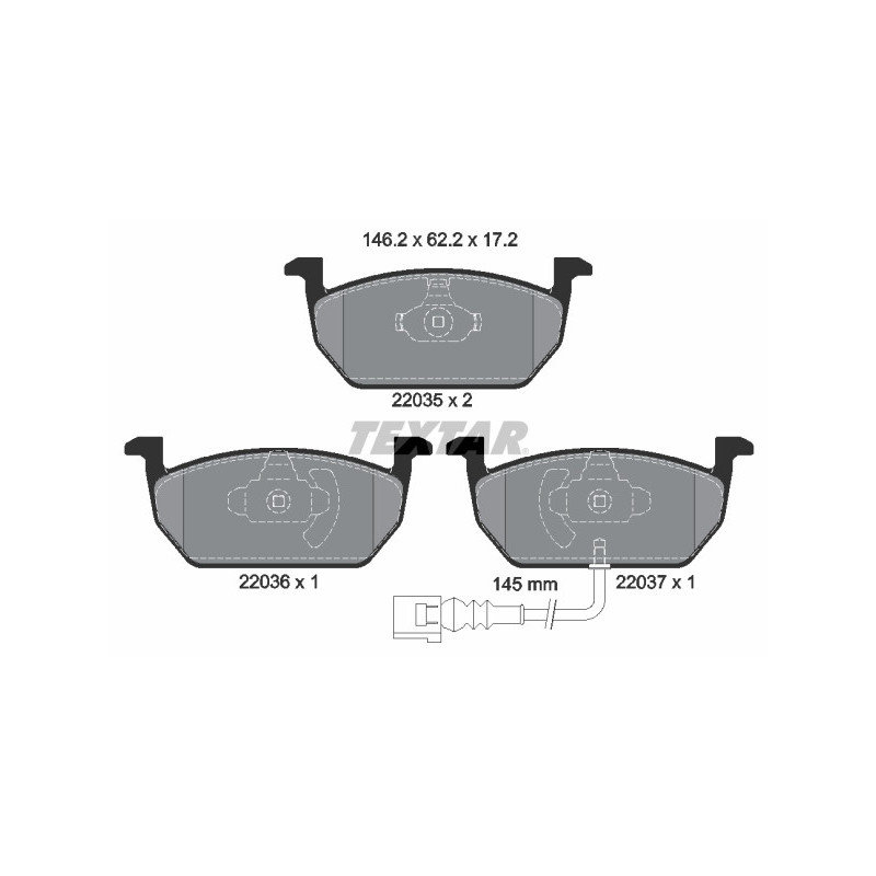 Brake Pads for Audi A3, Seat Leon, Škoda Octavia, VW Golf 7 - Car Parts Herkules