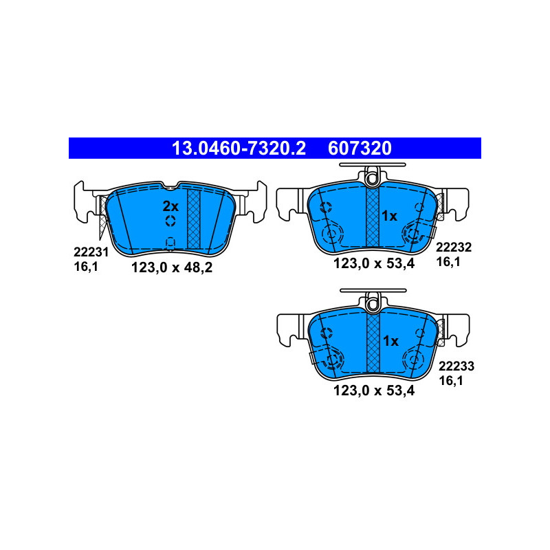 Brake pads FORD Galaxy, Kuga, Mondeo, S-Max