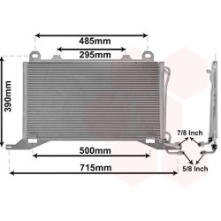 Condenser air conditioning MERCEDES W210 E-Class 95-02