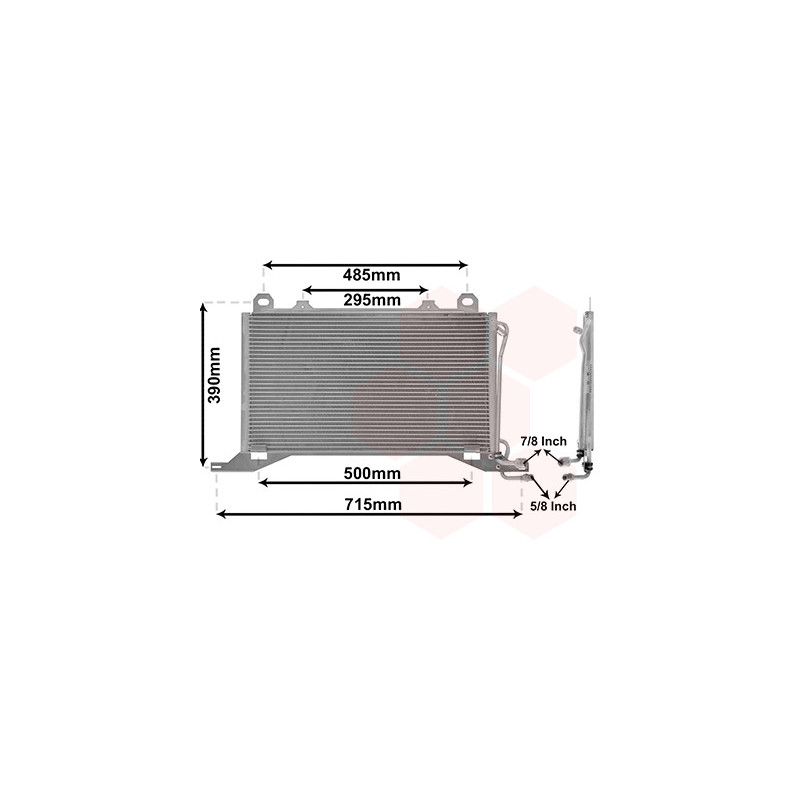 Condenser air conditioning MERCEDES W210 E-Class 95-02