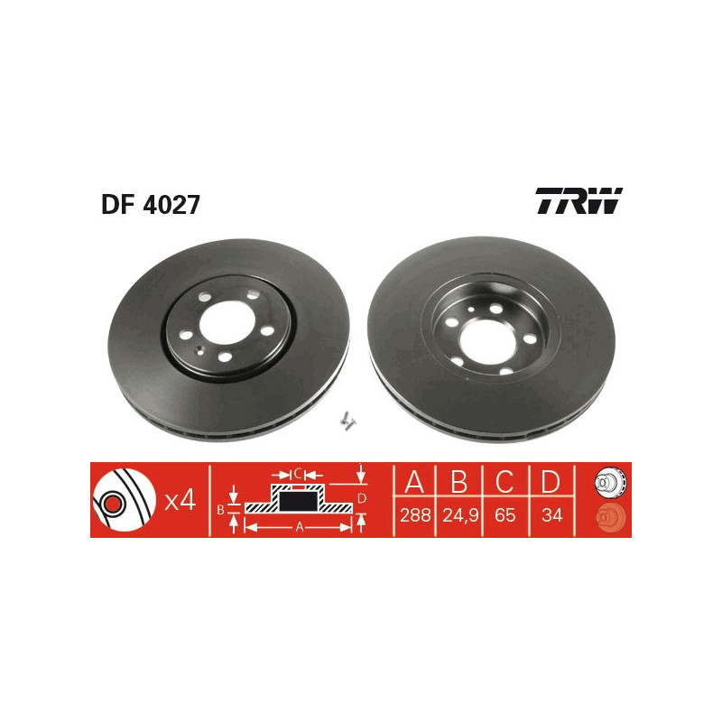 Brake disc AUDI, SEAT, SKODA, VW front