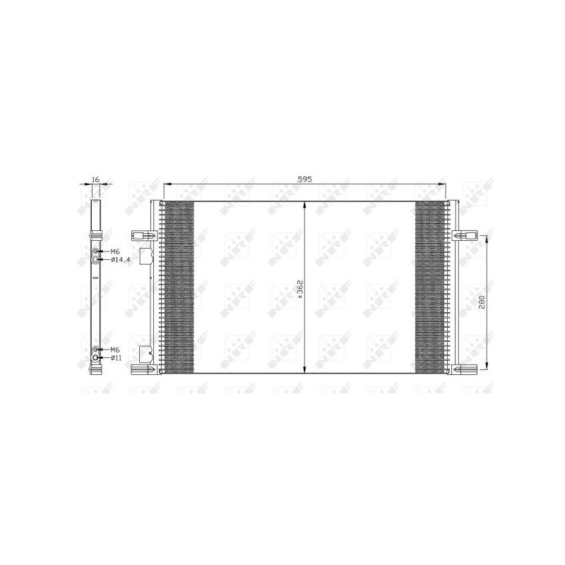 Condenser air conditioning RENAULT Laguna I 94-01